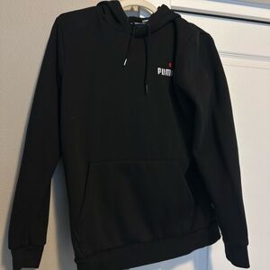 PUMA Men's Black Hoodie with Logo